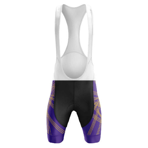 Bib Shorts Purple/Gold Unisex