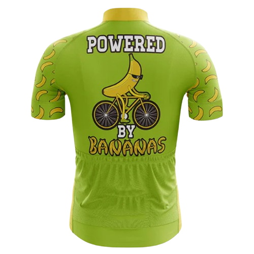 Another take on the "Powered by Bananas" cycling jersey, perfect for riders who love a fun look. | Cycling Supreme