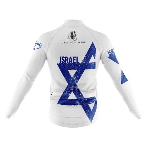 Men's long sleeve cycling jersey with Israel design. | Cycling Supreme