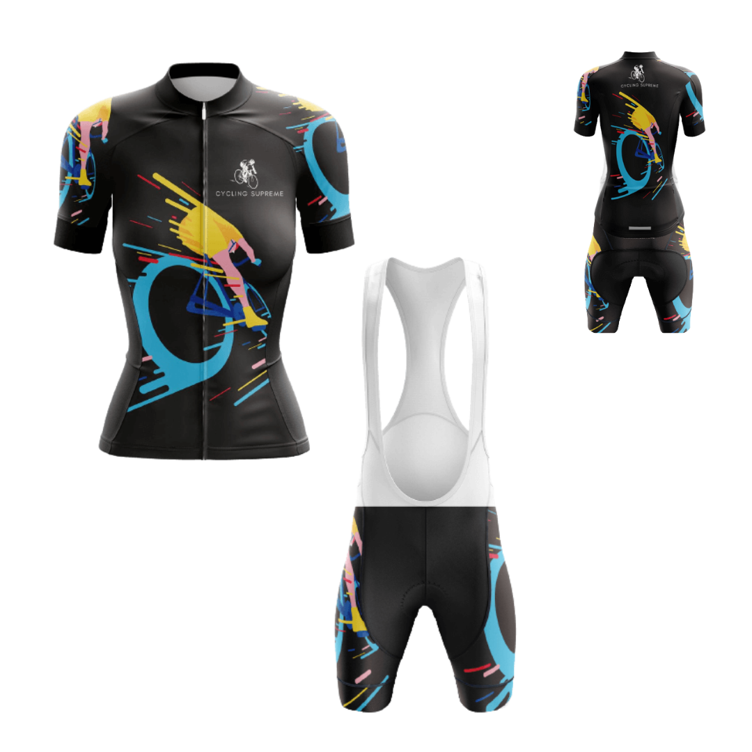 Women's cycling kit featuring a Riders design for dedicated and stylish rides | Cycling Supreme