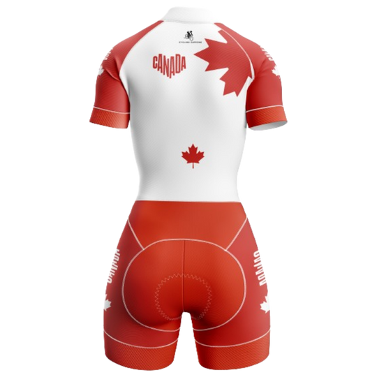 Canada Love themed women's triathlon suit | Cycling Supreme