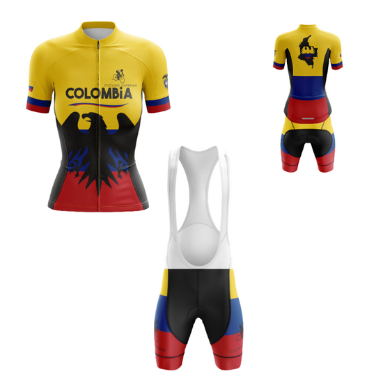 Women's cycling kit showcasing the Andean Condor design for a unique touch | Cycling Supreme