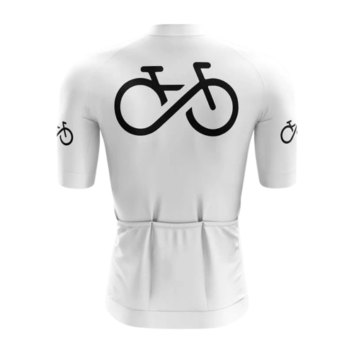 Bike Forever White Cycling Jersey