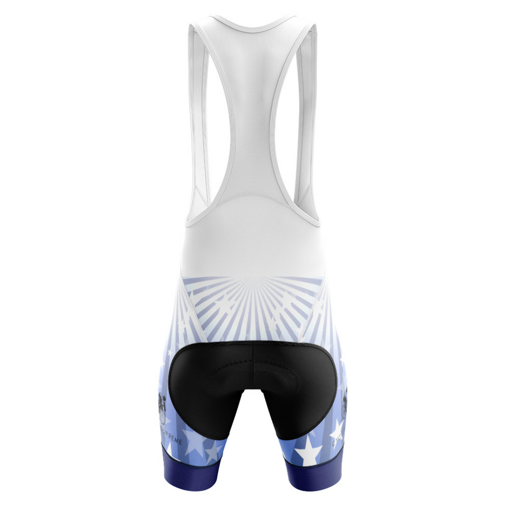Blue Stars Bib Shorts | Cycling Supreme