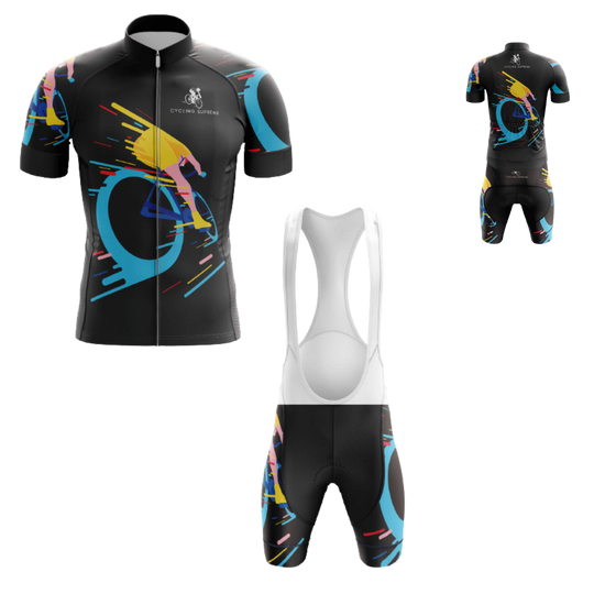 Men's Riders cycling kit featuring a dynamic design with breathable fabric to keep you comfortable and stylish on the road | Cycling Supreme