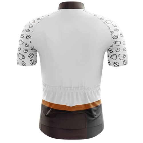 Sleek and stylish cycling jersey for coffee lovers, featuring an espresso-inspired design. | Cycling Supreme