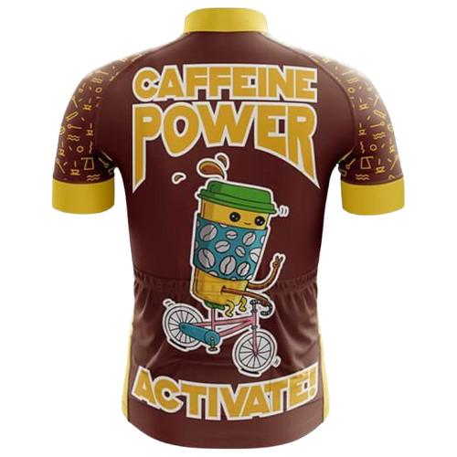 Second-edition coffee-powered cycling jersey with an updated design.