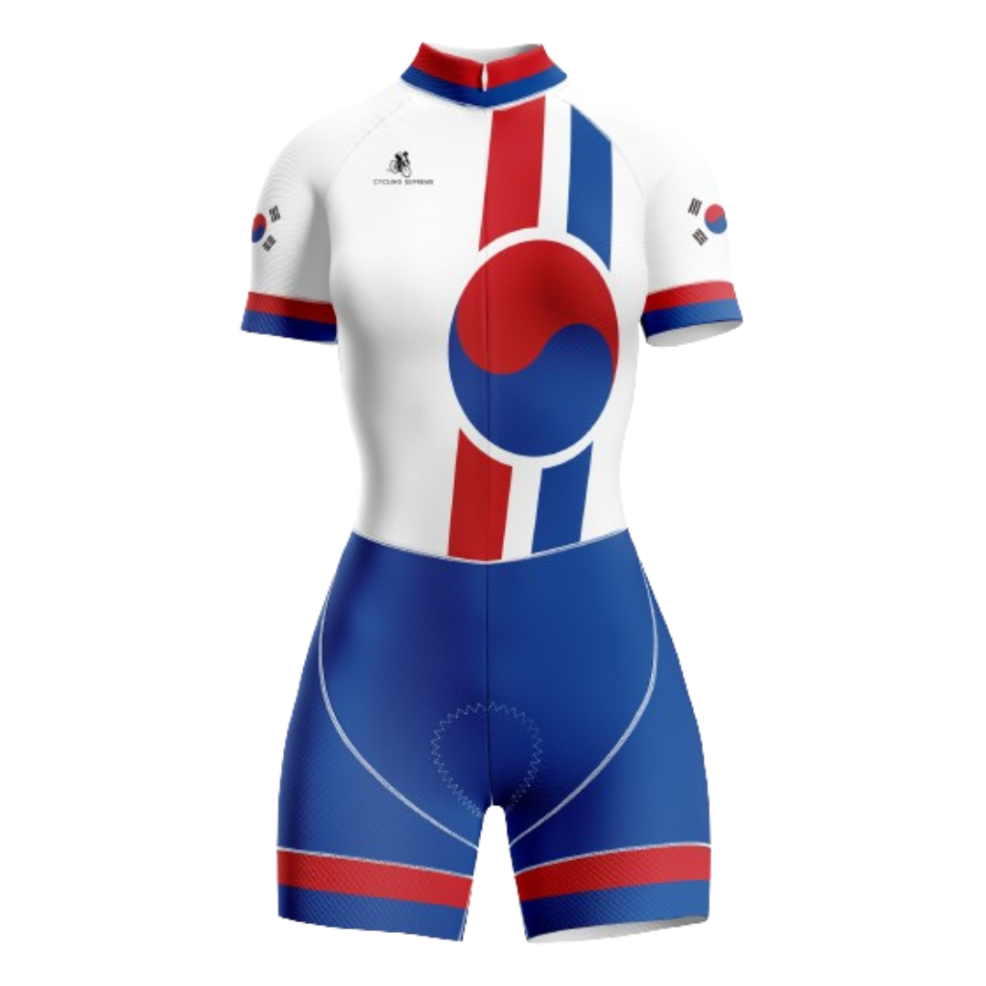 South Korea-themed women's triathlon suit for national pride. | Cycling Supreme