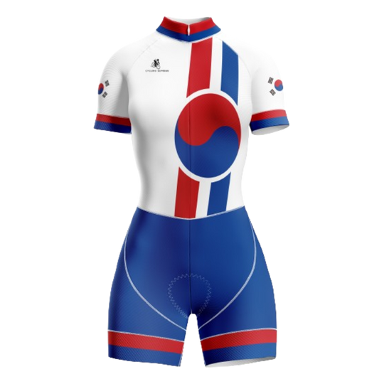 South Korea-themed women's triathlon suit for national pride. | Cycling Supreme
