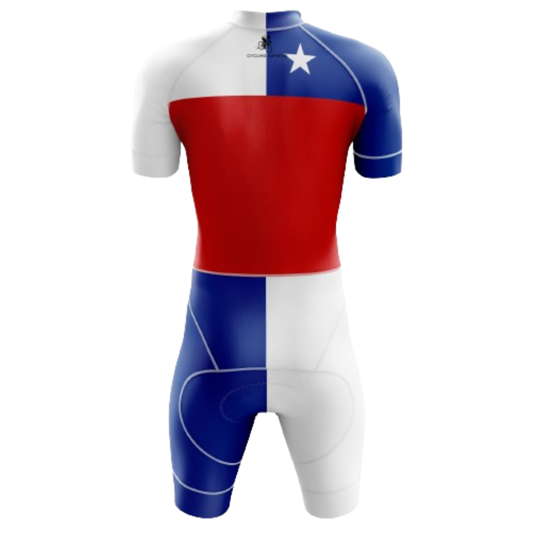 Chile flag triathlon suit for men | Cycling Supreme