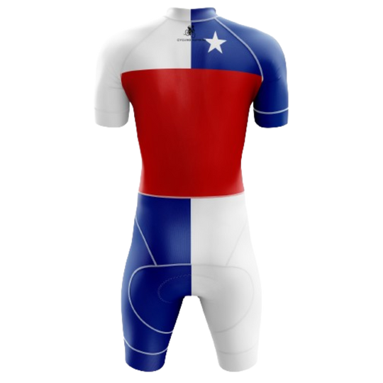 Chile flag triathlon suit for men | Cycling Supreme