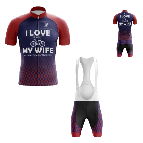 I Love My Wife Women's Cycling Kit | Cycling Supreme