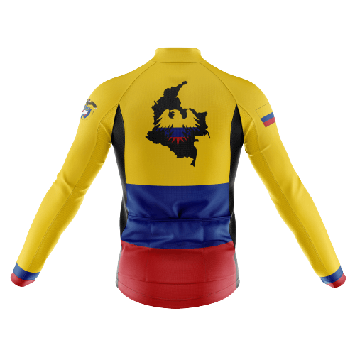 Men's long sleeve cycling jersey with Colombia Andean condor design. | Cycling Supreme