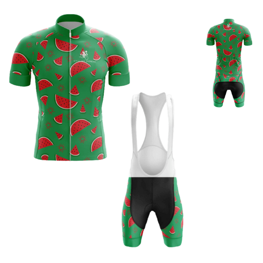 Men's Watermelon cycling kit with a bold watermelon graphic and breathable material for a refreshing cycling experience | Cycling Supreme