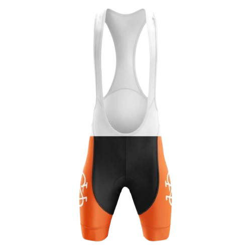 Bike Forever Orange Bib Shorts