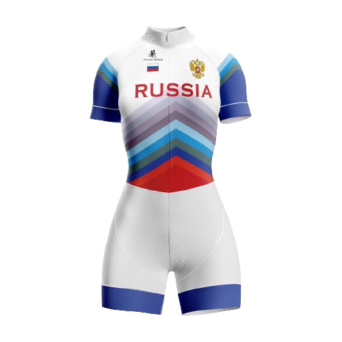 Russia-themed women's triathlon suit for national pride. | Cycling Supreme