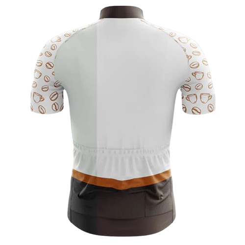 Light and stylish cycling jersey with a creamy latte design. Ride in comfort and café-inspired style. | Cycling Supreme