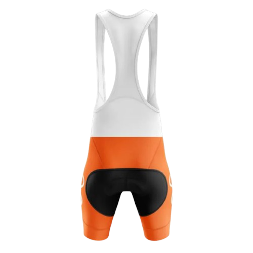 Bike Forever Orange Bib Shorts