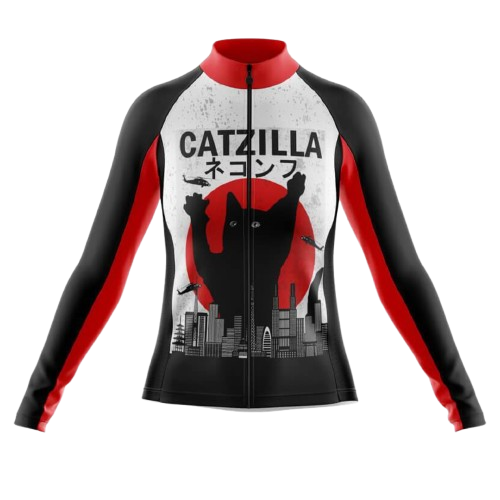 Catzilla III Long Sleeve Cycling Jersey For Women | Cycling Supreme