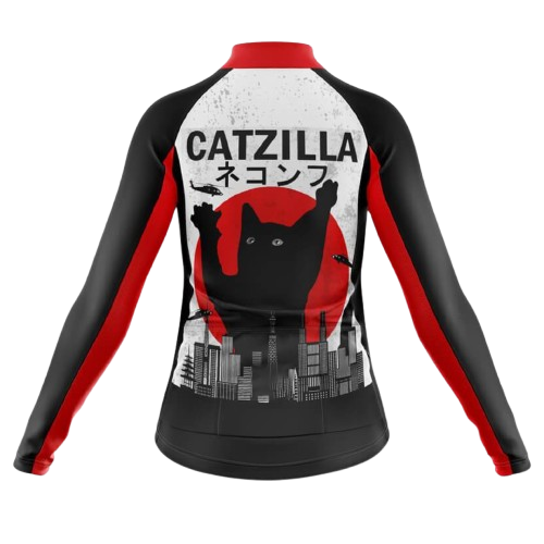 Catzilla III Long Sleeve Cycling Jersey For Women | Cycling Supreme