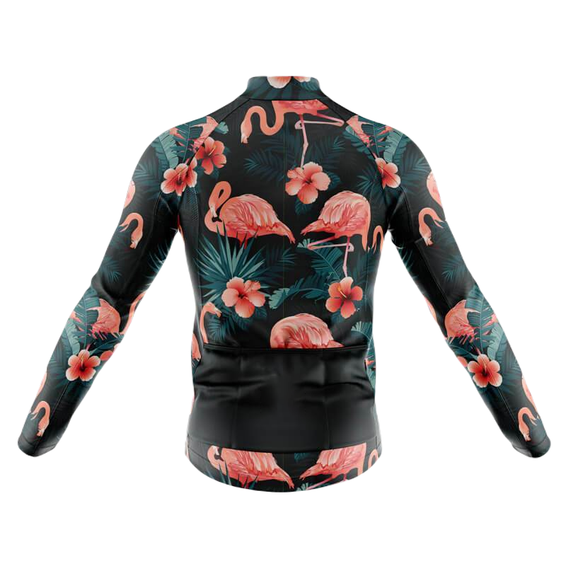 Flamingo Long Sleeve Cycling Jersey For Men | Cycling Supreme