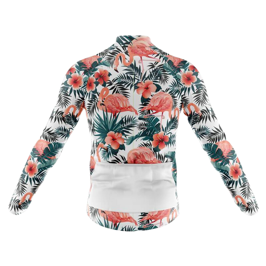 Flamingo II Long Sleeve Cycling Jersey For Men | Cycling Supreme