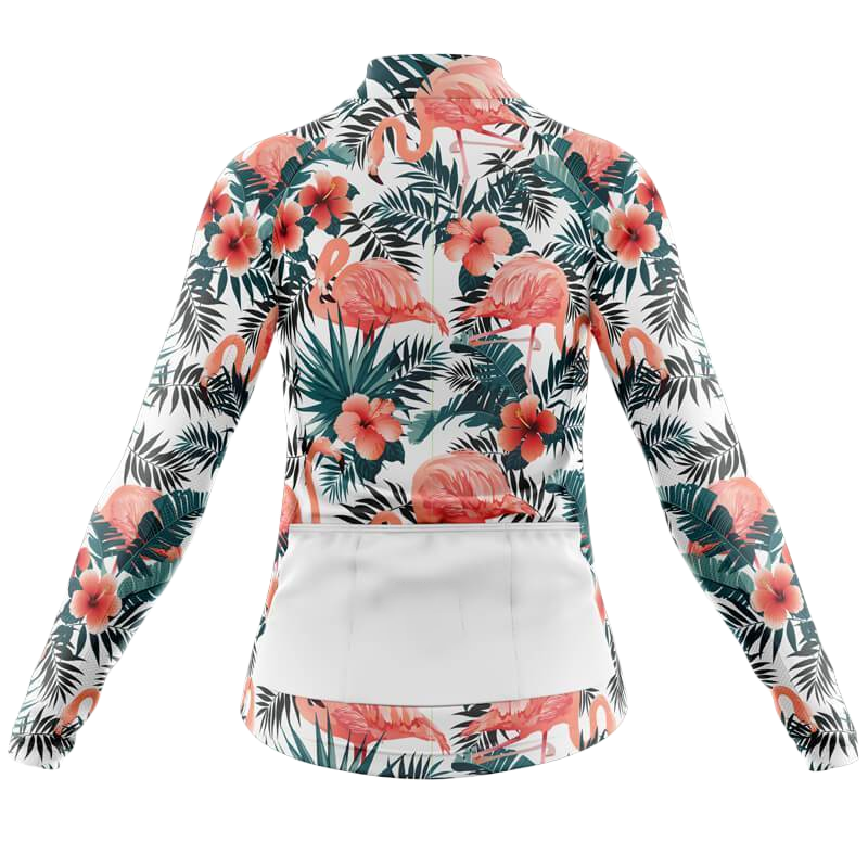 Flamingo II Long Sleeve Cycling Jersey For Women | Cycling Supreme