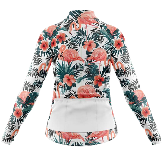 Flamingo II Long Sleeve Cycling Jersey For Women | Cycling Supreme