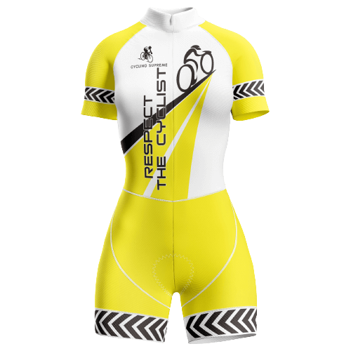 "Share The Road" themed women's triathlon suit. | Cycling Supreme