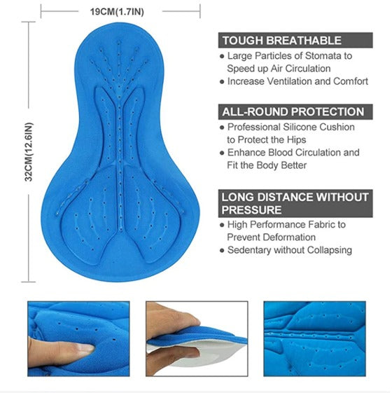 Blue/White/Black Bib Shorts | Cycling Supreme