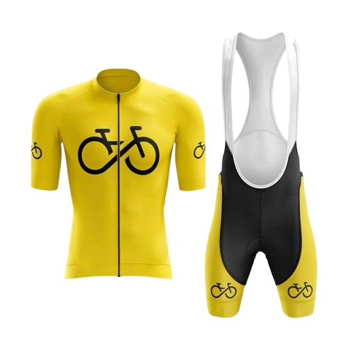 Bike Forever II Yellow Cycling Kit