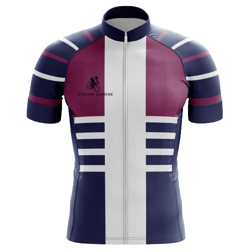 Cycling Jersey Striped Mens