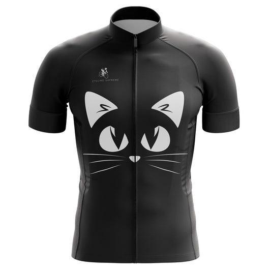 Cycling Jersey Black Cat Mens