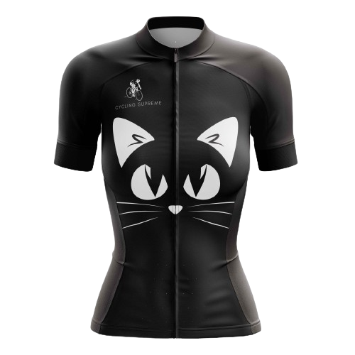 Cycling Jersey Black Cat Womens
