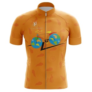Cycling Jersey Around The World Mens