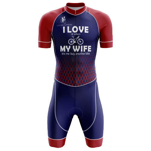 Triathlon Suit I Love My Wife Mens