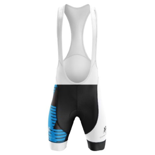 Blue/White/Black Bib Shorts | Cycling Supreme