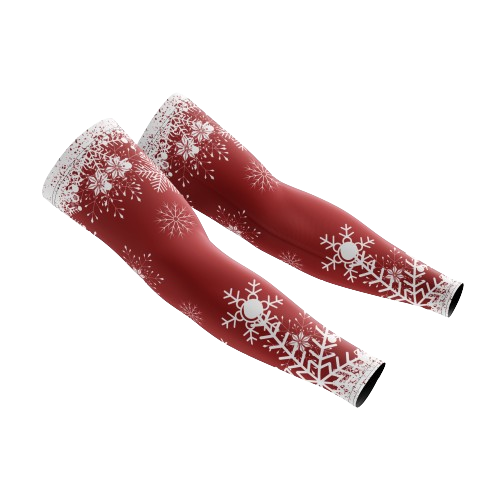 Arm Sleeve Christmas Red Flake Unisex