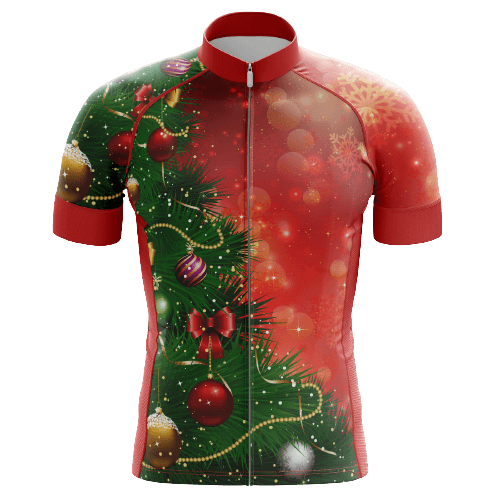 Christmas Tree men's cycling jersey, holiday spirit | Cycling Supreme