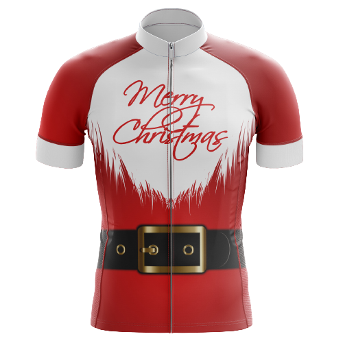 Cycling Jersey Santa Suit Mens