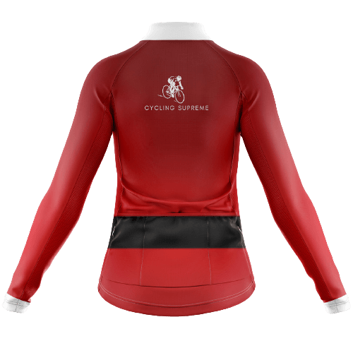 Long Sleeve Cycling Jersey Santa Suit Womens-Cycling Supreme