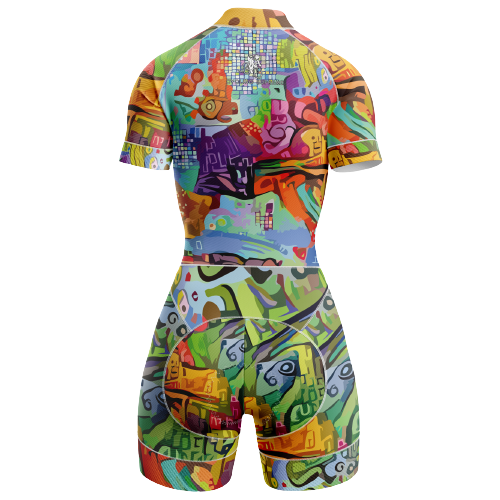 Color Rush themed women's triathlon suit. | Cycling Supreme