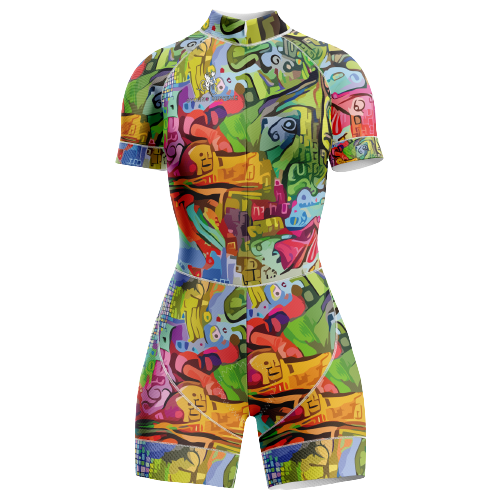 Color Rush themed women's triathlon suit. | Cycling Supreme