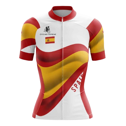 Cycling Jersey Spain Flag Womens