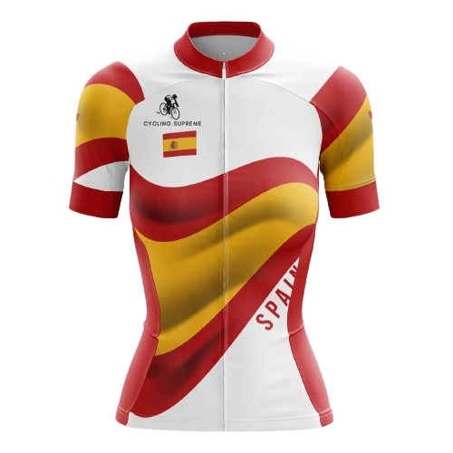 Women's cycling jersey with Spanish flag. | Cycling Supreme