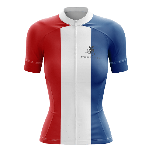 Women's cycling jersey with French themes. | Cycling Supreme