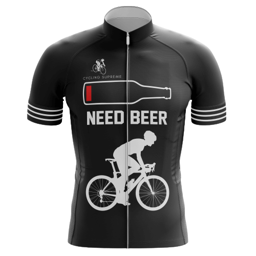 Need Beer men's cycling jersey, fun statement | Cycling Supreme