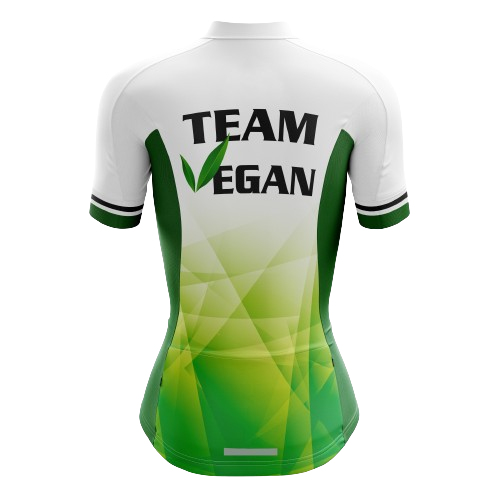 Women's cycling jersey promoting veganism. | Cycling Supreme