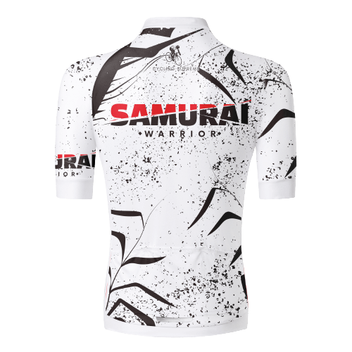 Fierce samurai graphic, warrior-inspired design. | Cycling Supreme