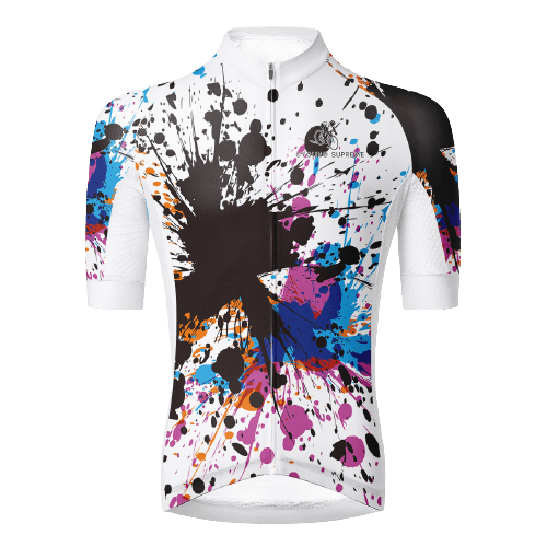 Dynamic splash pattern for bold cyclists. | Cycling Supreme